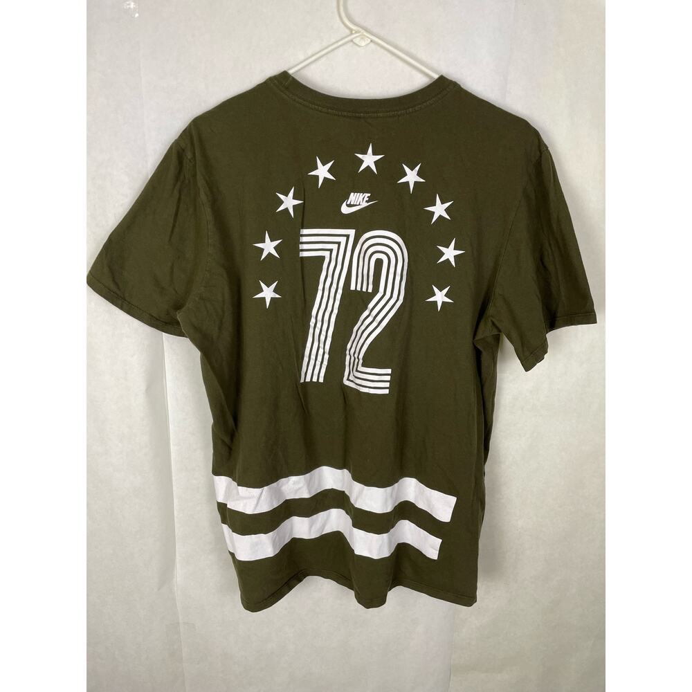 Vintage Nike Sportswear 72 star army green tshirt  XL Retro Streetwear Heritage